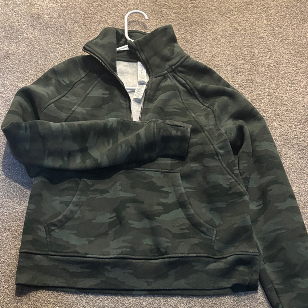 Camo Quarter-Zip Pullover